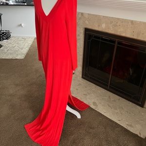 LAST CHANCE Clearance:  VENUS Maxi Dress with V Neck